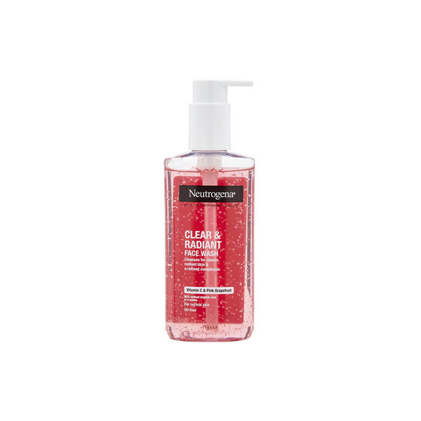 ژل شستشو صورت نوتروژینا مدل clear and radiant حجم 200 میلی لیتر