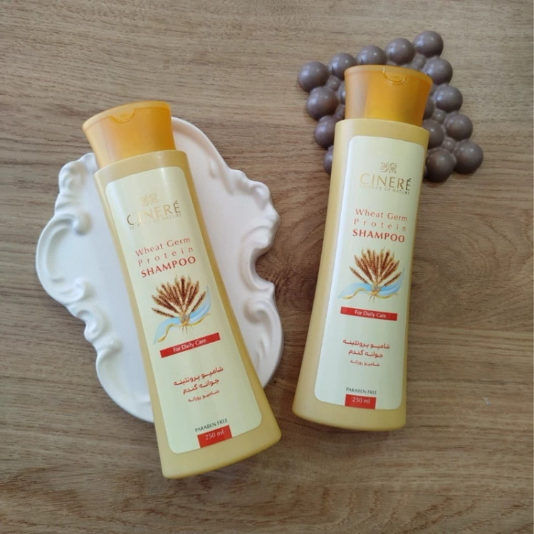 شامپو تقویت کننده مو سینره مدل Wheat Germ حجم 250 میلی لیتر