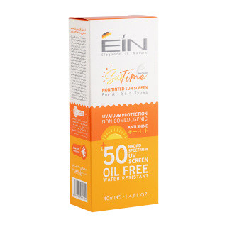 کرم ضد آفتاب بی رنگ ای آی ان با SPF50 مناسب انواع پوست