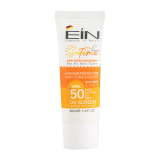 کرم ضد آفتاب بی رنگ ای آی ان با SPF50 مناسب انواع پوست