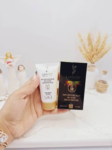 کرم ضد آفتاب بی رنگ لانسون، SPF 50، مناسب پوست مختلط و چرب