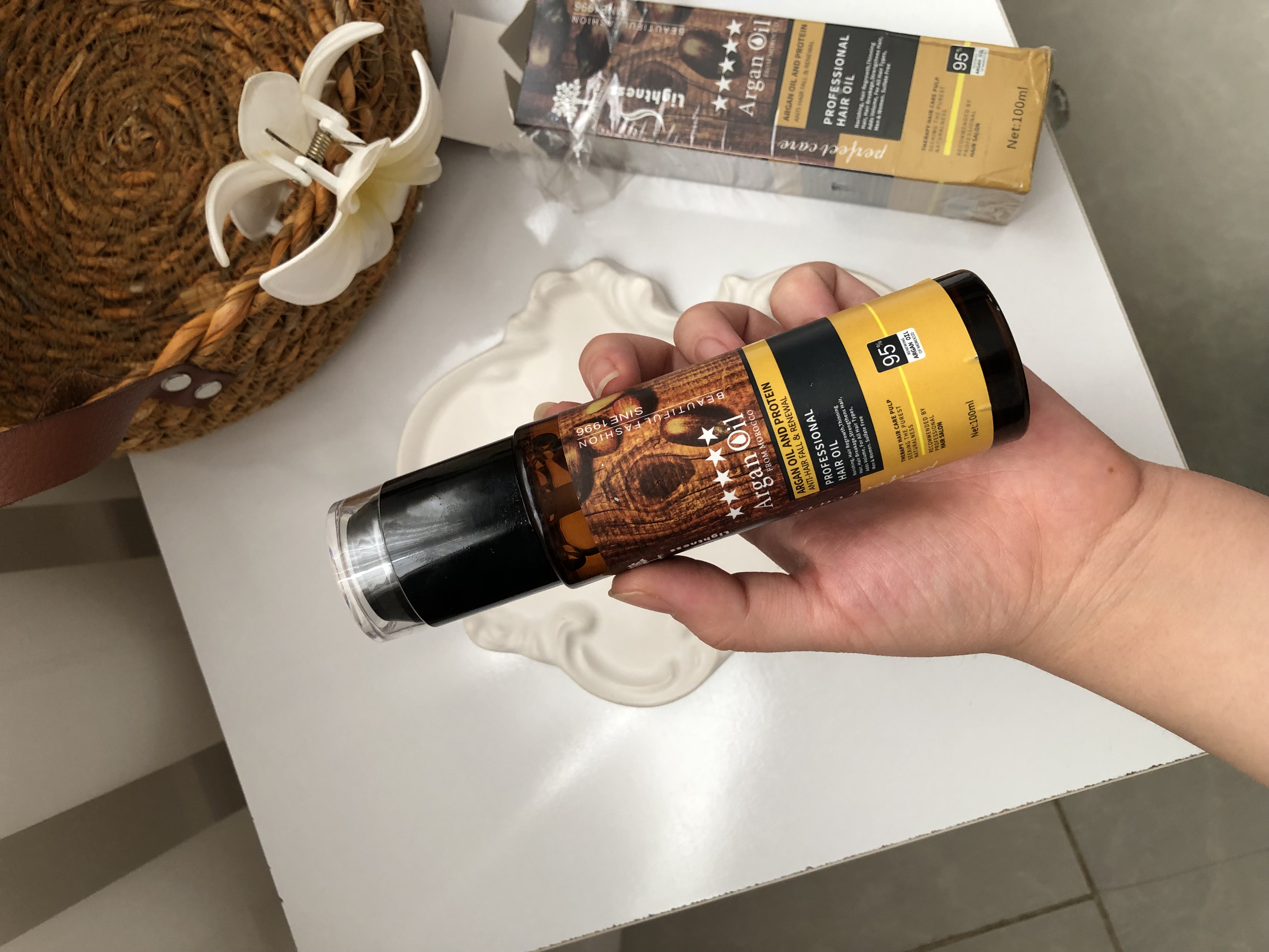 روغن مو لایتنس مدل روغن آرگان (اورجینال) حجم ۱۰۰ میل