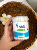 گوش پاک کن ۱۰۰ عددی Ephil مناسب برای تمیز کردن گوش ، تمیز کردن آرایش اطراف چشم ومالیدن پماد و دارو های ضد عفونی کننده برای زخم